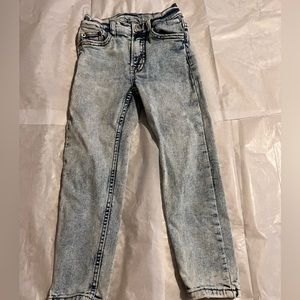 Acid wash skinny stretch Zara kids jeans size 6